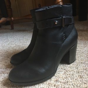 Clark’s Black Leather Booties